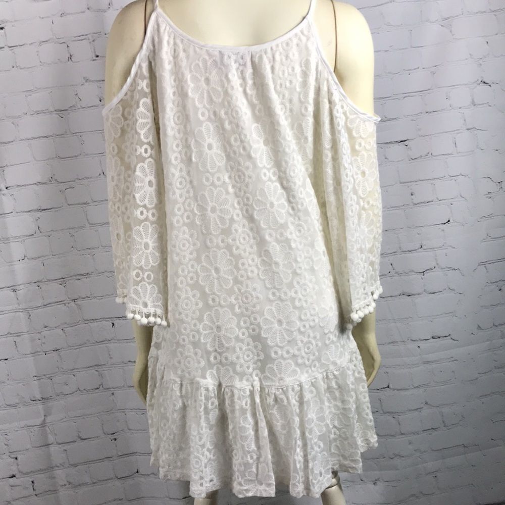 Boho style cold shoulder dress by Voom EUC sz S - Picture 6 of 6